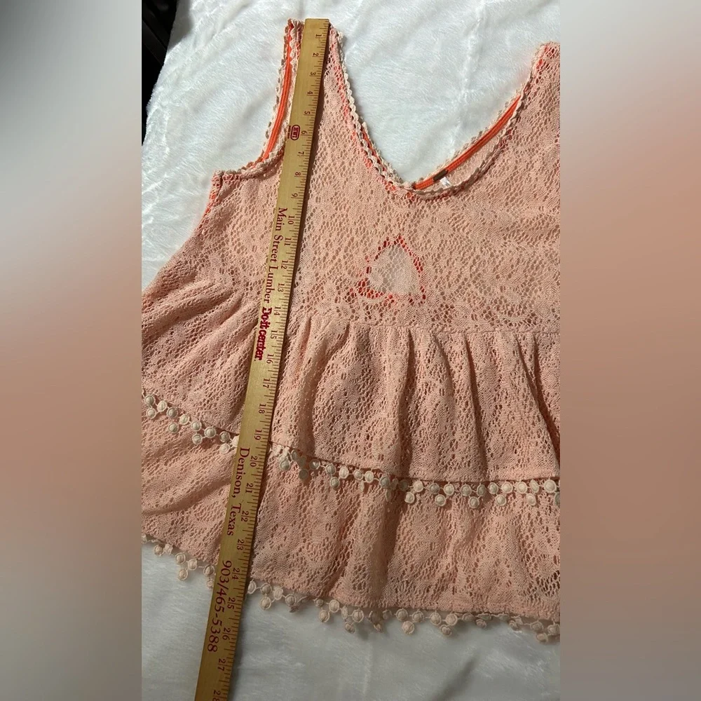 Free People Lace Tank Top Size Medium